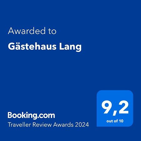 וונזידל Gaestehaus Lang מראה חיצוני תמונה